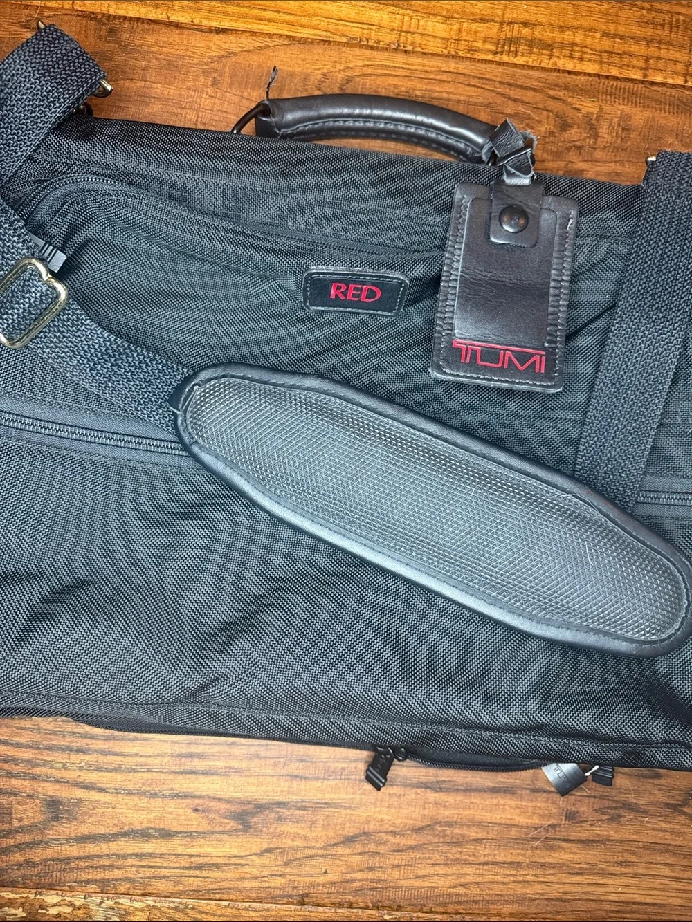 TUMI RED Alfa Black Men's Travel Duffel Bag